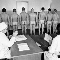 Recruits at the medical examination